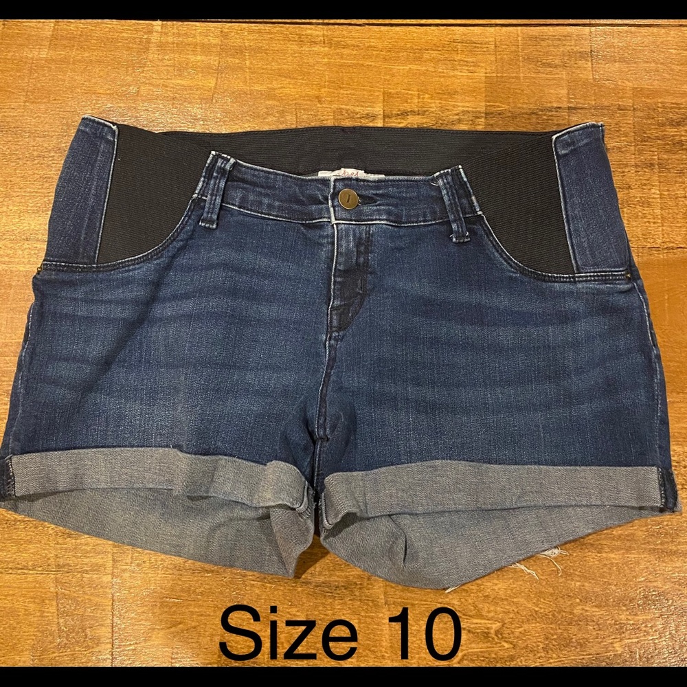 Maternity jean shorts